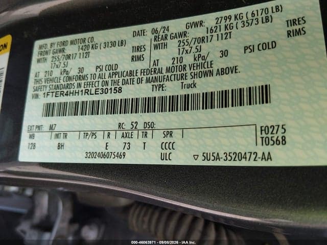 2024 FORD RANGER XLT 9