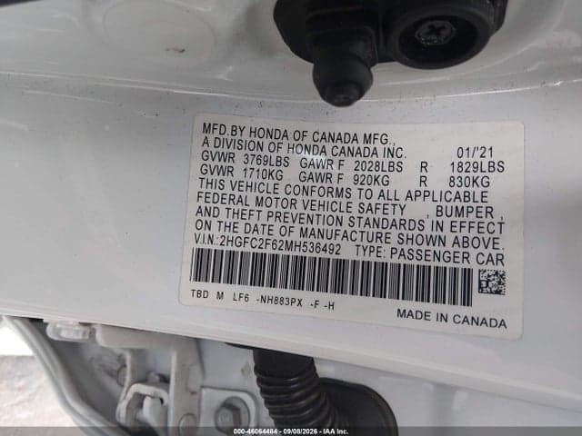 2021 HONDA CIVIC LX 9