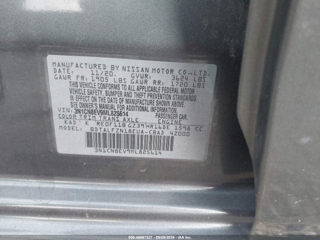 2021 NISSAN VERSA SV XTRONIC CVT 8