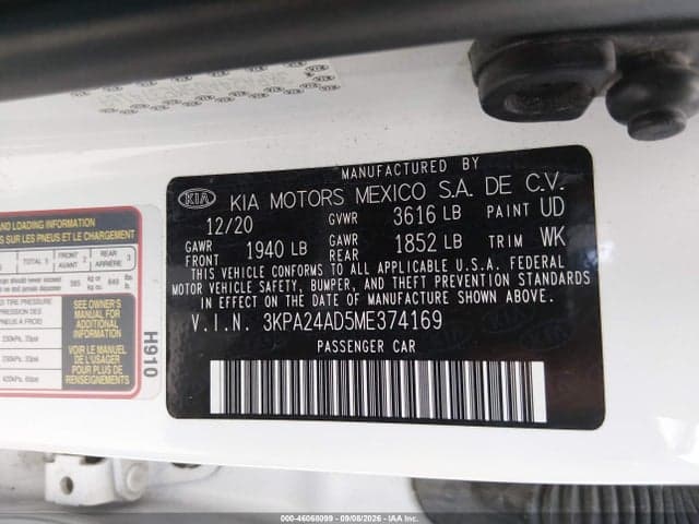 2021 KIA RIO S 9
