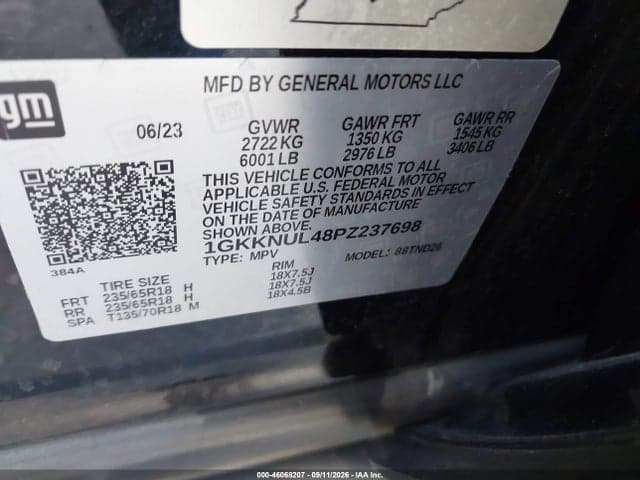 2023 GMC ACADIA AWD SLT 9