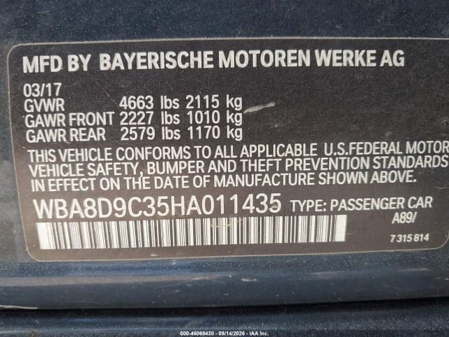 2017 BMW 330I XDRIVE 9