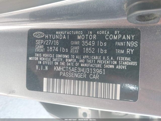 2017 HYUNDAI ACCENT SE 9