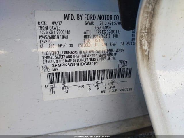 2017 FORD EDGE SE 9