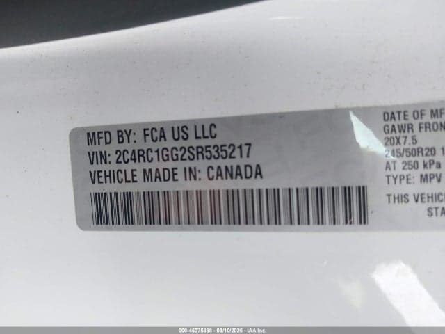 2025 CHRYSLER PACIFICA LIMITED 9