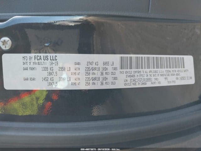 2020 CHRYSLER PACIFICA TOURING 9