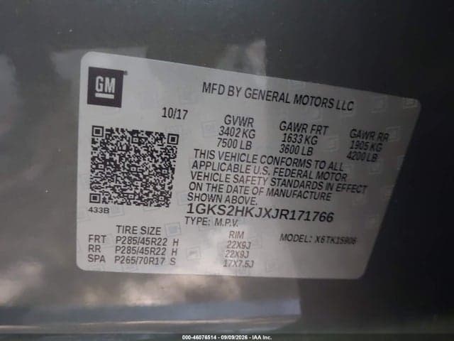 2018 GMC YUKON XL DENALI 9