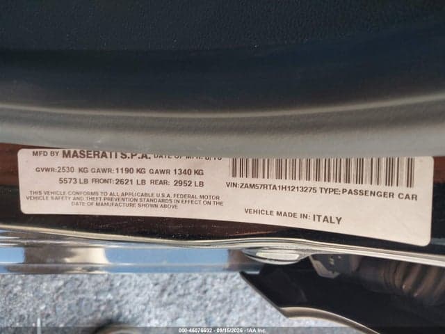 2017 MASERATI GHIBLI S Q4 9