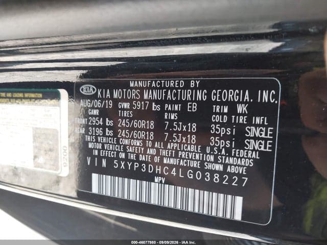 2020 KIA TELLURIDE EX 9