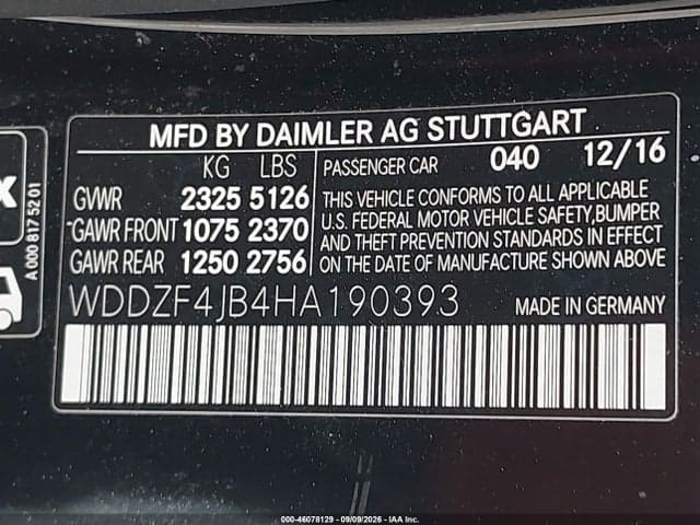 2017 MERCEDES-BENZ E 300 9