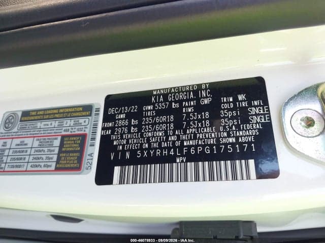 2023 KIA SORENTO EX 9