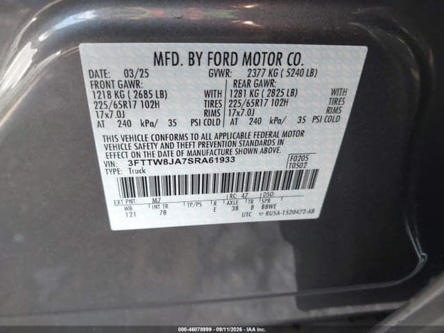 2025 FORD MAVERICK XLT 9