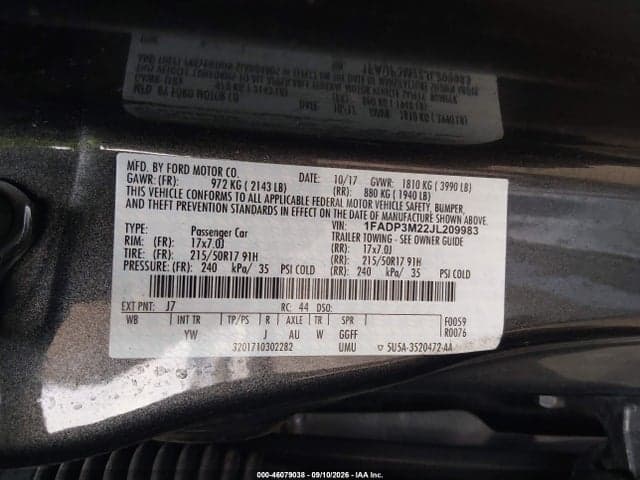 2018 FORD FOCUS SEL 9