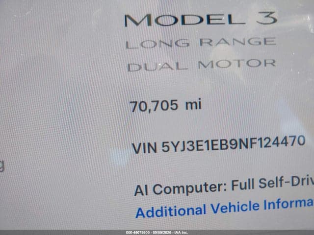 2022 TESLA MODEL 3 LONG RANGE DUAL MOTOR ALL-WHEEL DRIVE 15