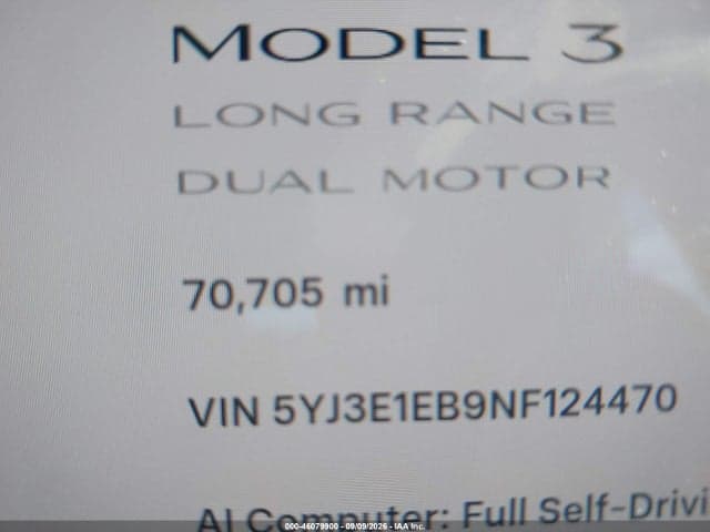 2022 TESLA MODEL 3 LONG RANGE DUAL MOTOR ALL-WHEEL DRIVE 7