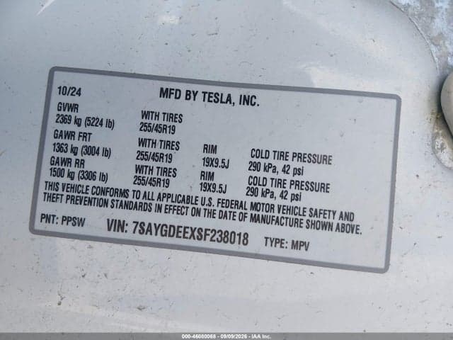 2025 TESLA MODEL Y LONG RANGE 9