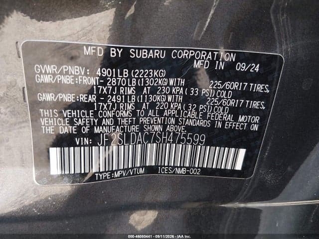 2025 SUBARU FORESTER 9