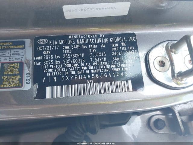 2018 KIA SORENTO 3.3L EX 9