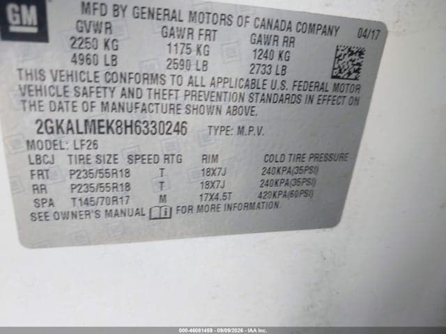 2017 GMC TERRAIN SLE-1 6