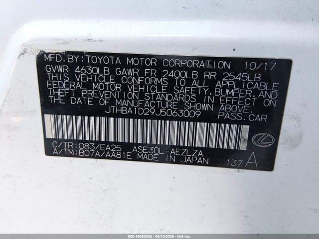 2018 LEXUS IS 300 9