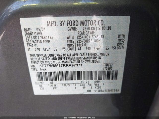 2024 FORD MAVERICK LARIAT 9