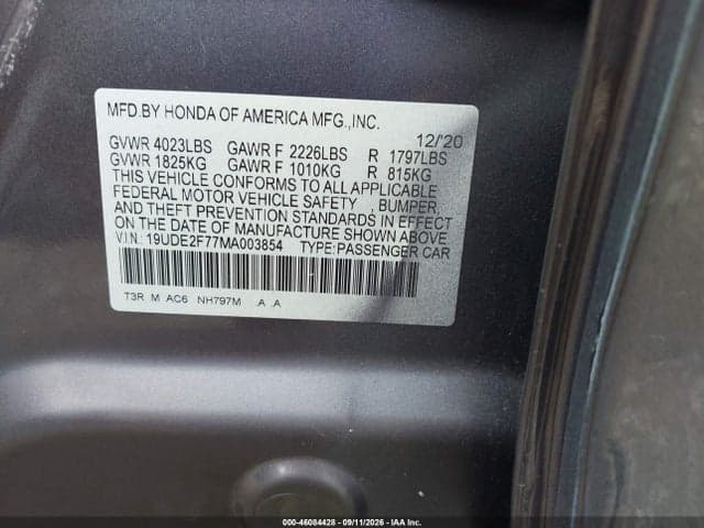 2021 ACURA ILX PREMIUM PACKAGE/TECHNOLOGY PACKAGE 9
