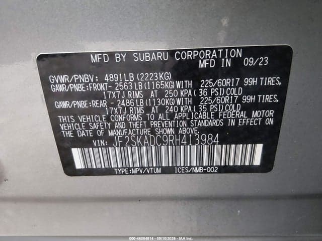 2024 SUBARU FORESTER PREMIUM 9