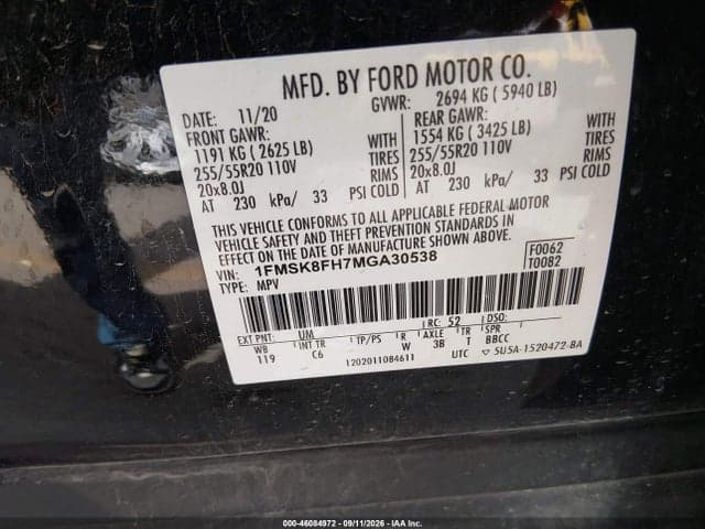 2021 FORD EXPLORER LIMITED 9