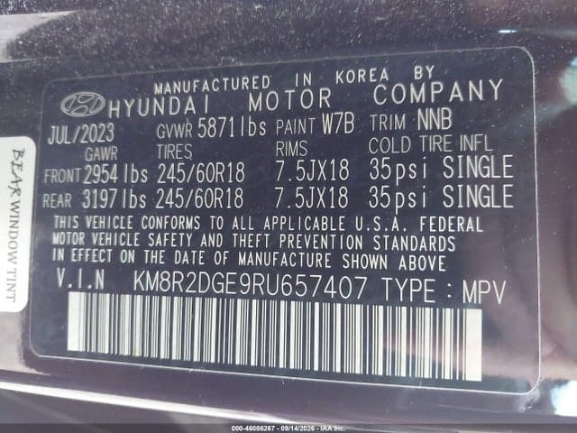 2024 HYUNDAI PALISADE SEL 9