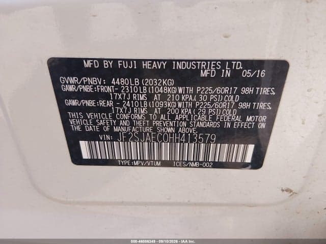 2017 SUBARU FORESTER 2.5I PREMIUM 9