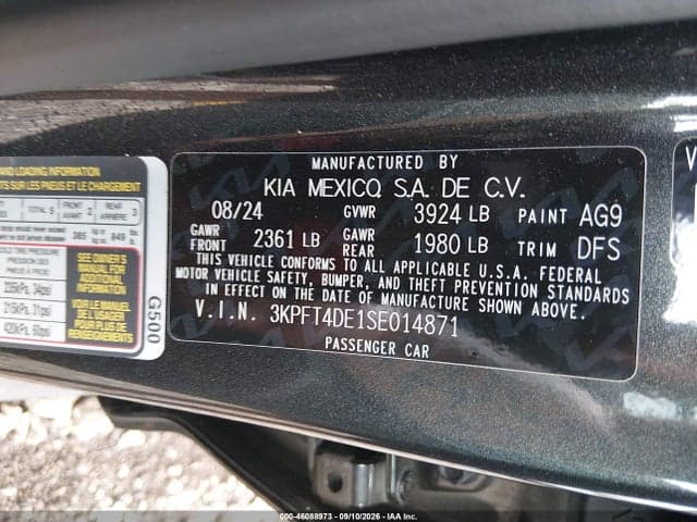 2025 KIA K4 LXS 9