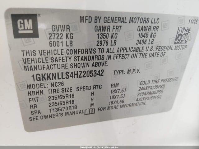 2017 GMC ACADIA SLE-2 9