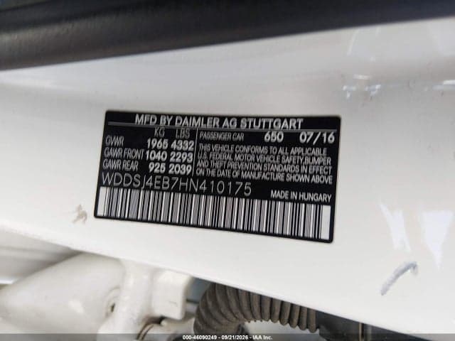 2017 MERCEDES-BENZ CLA 250 9