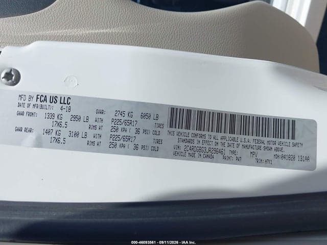 2018 DODGE GRAND CARAVAN SE 9