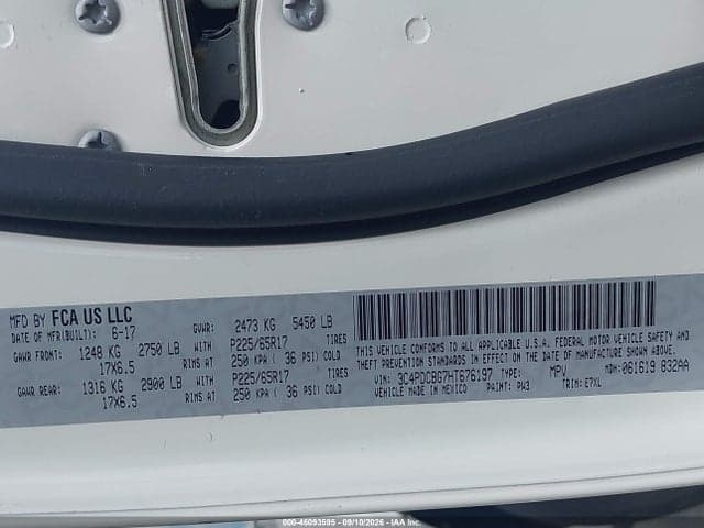 2017 DODGE JOURNEY SXT 9