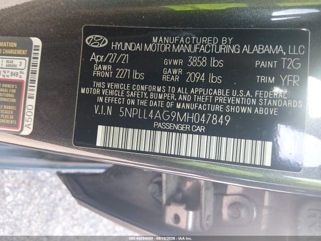 2021 HYUNDAI ELANTRA SE 9