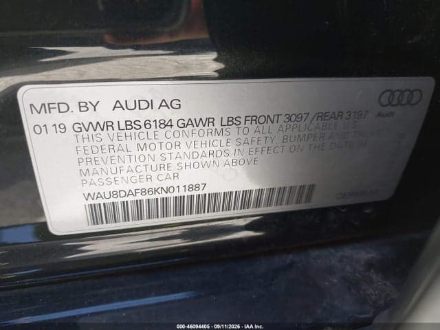 2019 AUDI A8 L 55 9