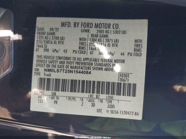 2022 FORD TRANSIT CONNECT XLT 9