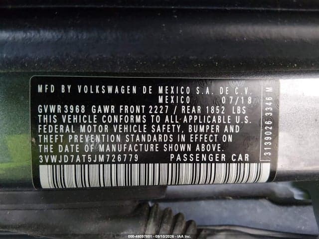 2018 VOLKSWAGEN BEETLE 2.0T SE 9