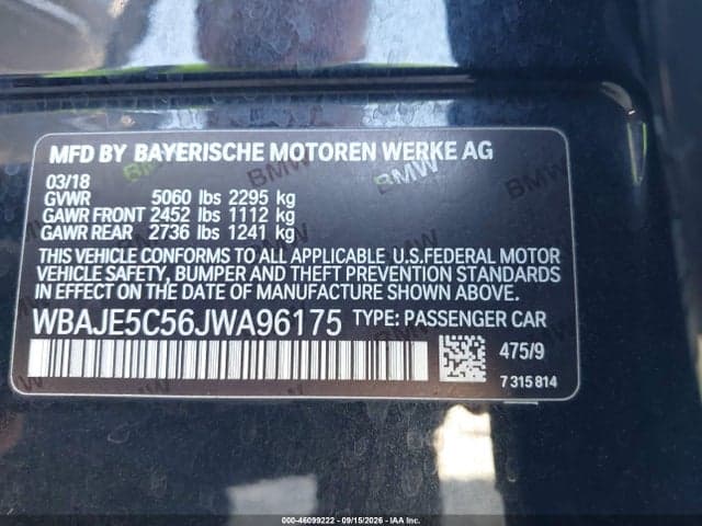 2018 BMW 540I 9