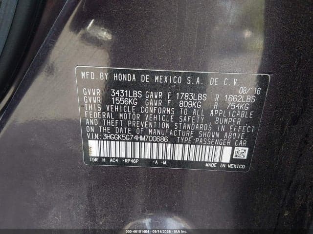 2017 HONDA FIT EX 9