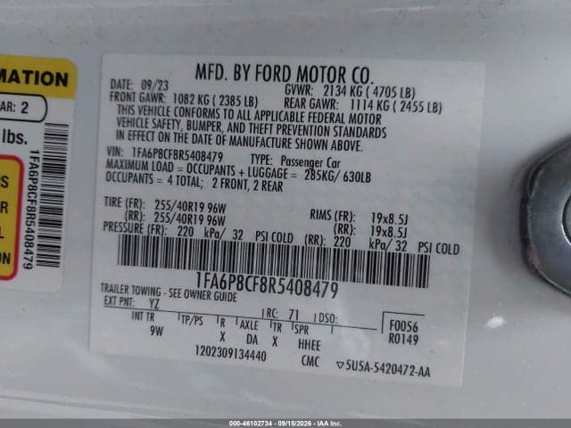 2024 FORD MUSTANG GT PREMIUM FASTBACK 9