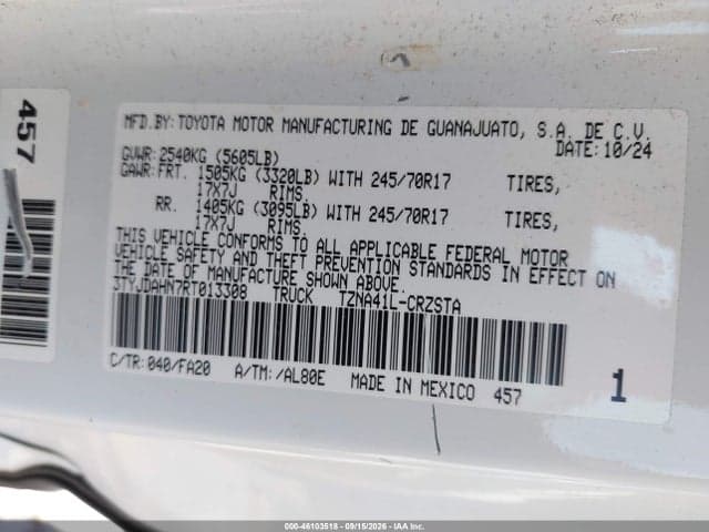 2024 TOYOTA TACOMA SR 8