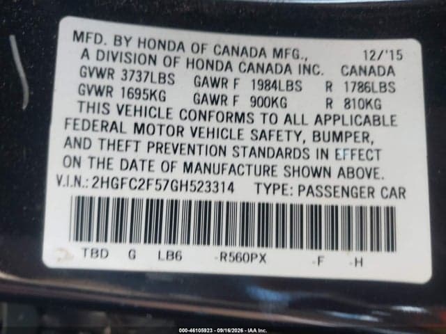 2017 HONDA CIVIC LX 9