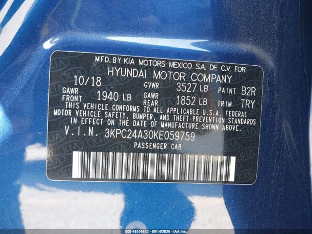 2019 HYUNDAI ACCENT SE 9