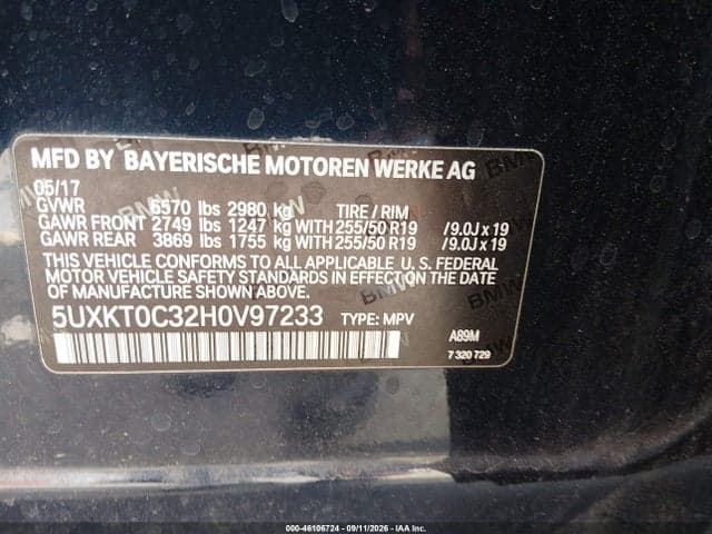 2017 BMW X5 EDRIVE XDRIVE40E IPERFORMANCE 9