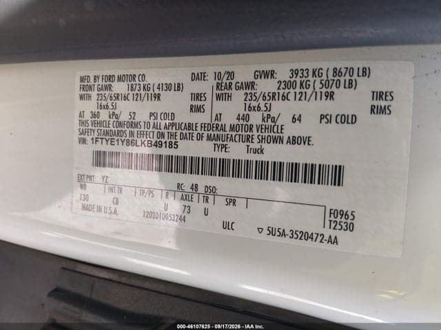 2020 FORD TRANSIT-150 9