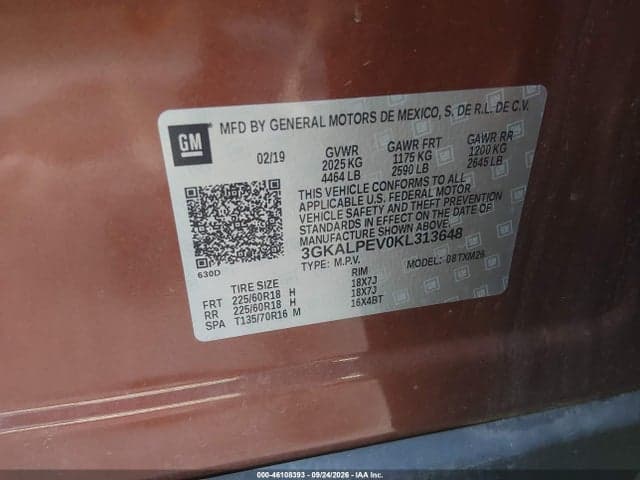 2019 GMC TERRAIN SLT 9