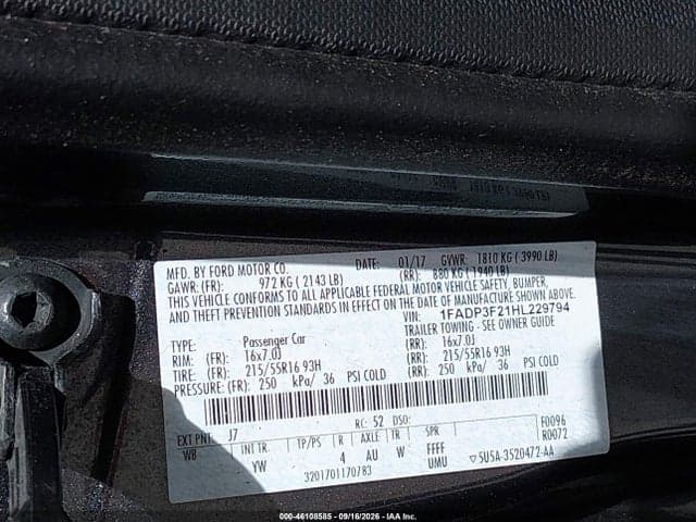 2017 FORD FOCUS SE 9