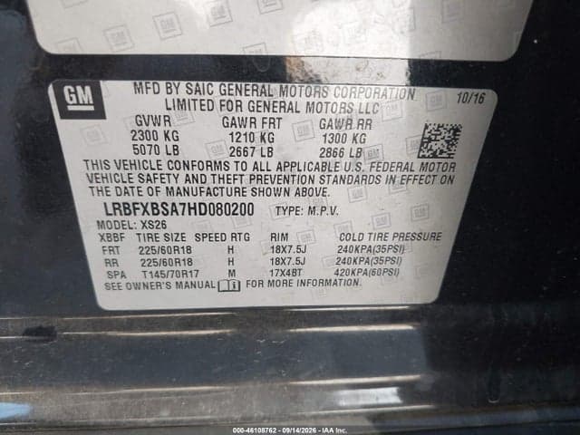 2017 BUICK ENVISION ESSENCE 9